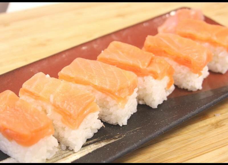 Salmon Oshi Sushi