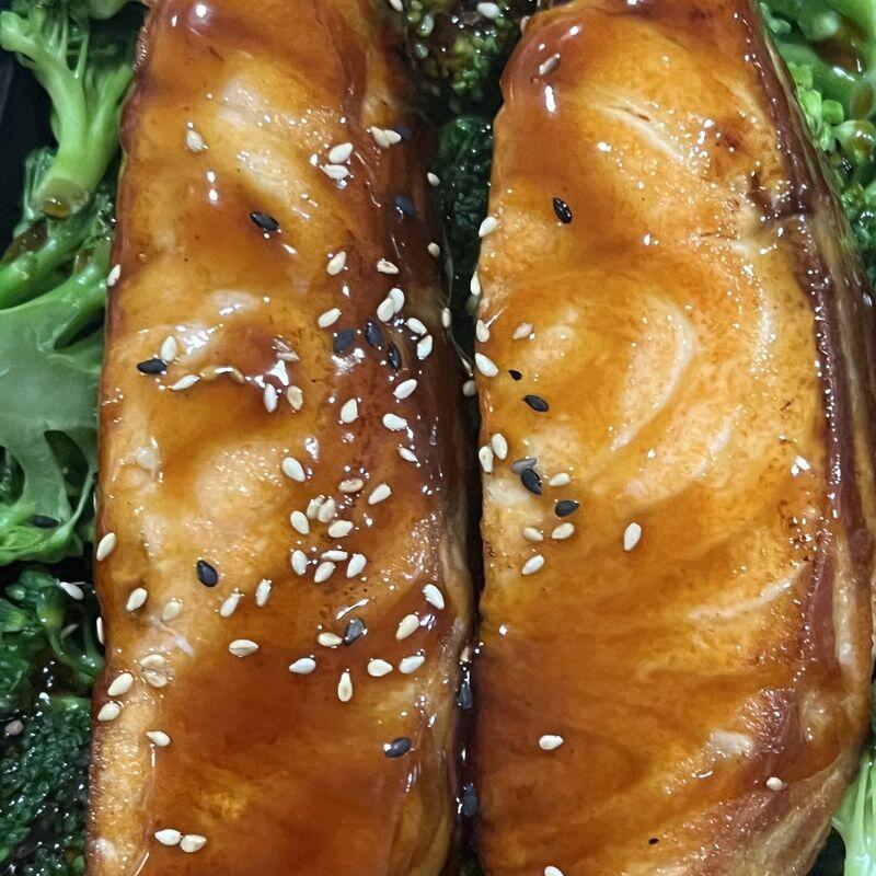 Salmon teriyaki